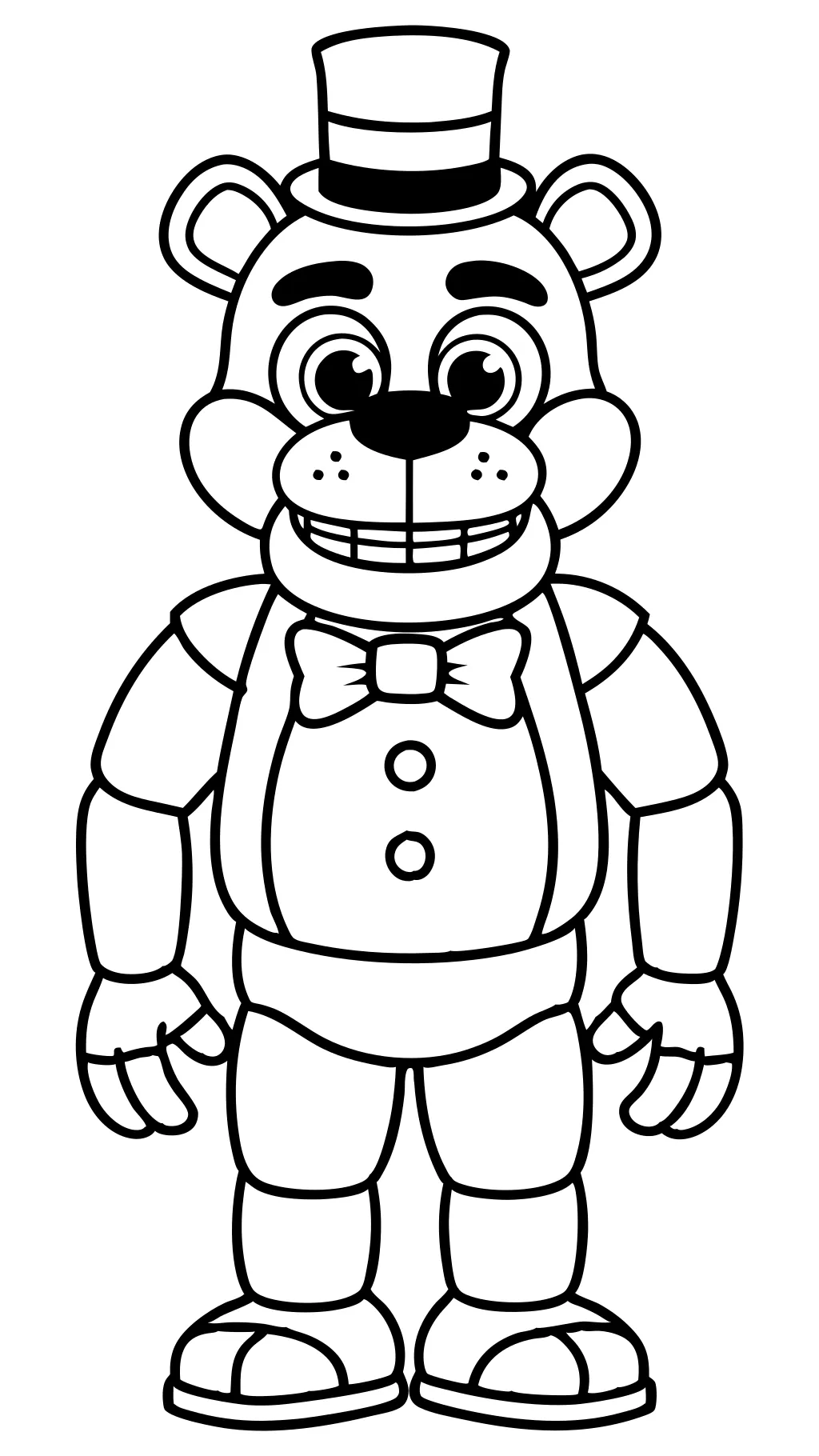 Freddy Fazbear para colorear